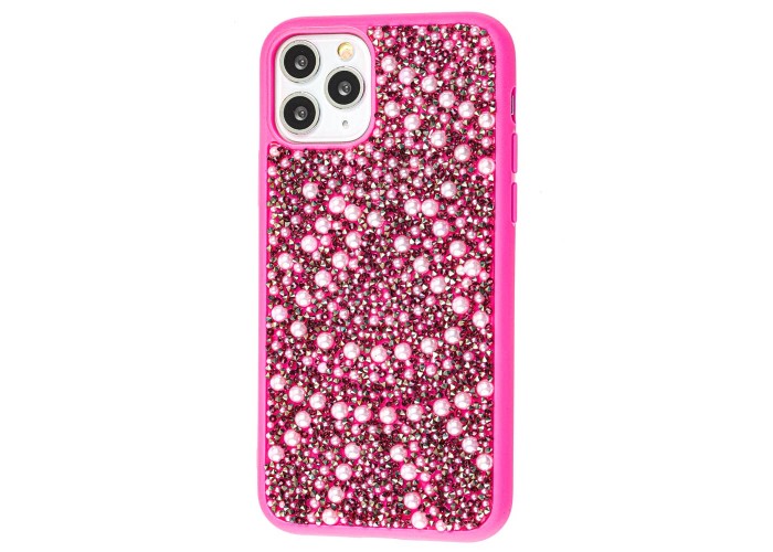 Чехол для iPhone 11 Pro Bling World Ornament Pearl Diamonds розовый