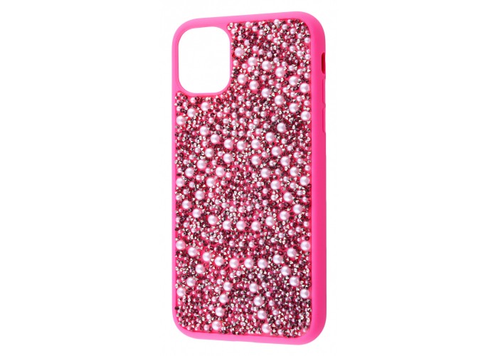 Чехол для iPhone 11 Pro Bling World Ornament Pearl Diamonds розовый