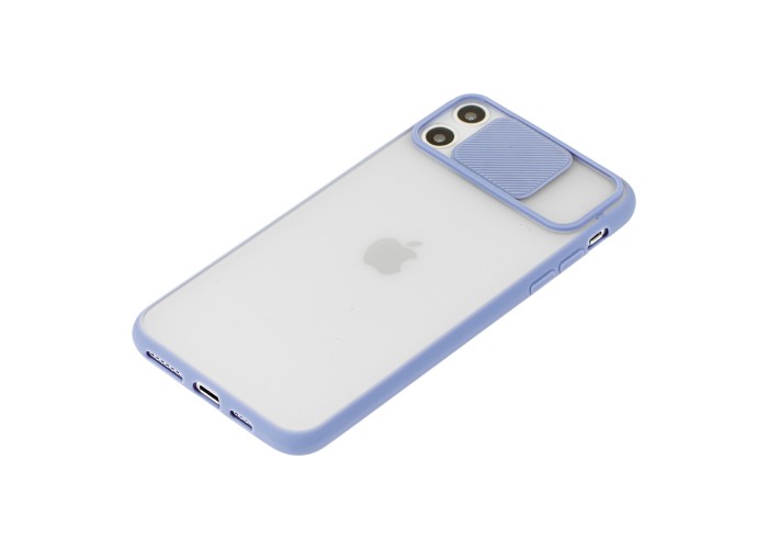 Чехол для iPhone 11 Pro LikGus Camshield camera protect серо-фиолетовый
