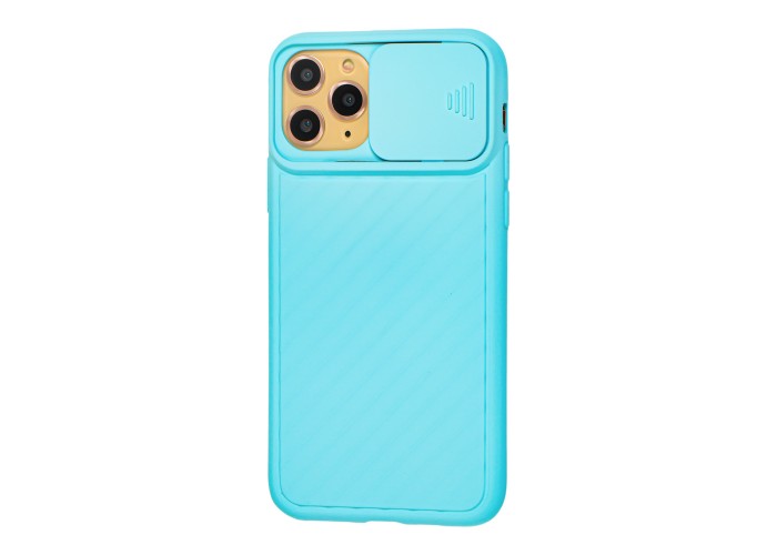Чехол для iPhone 11 Pro Multi-Colored camera protect светло-бирюзовый