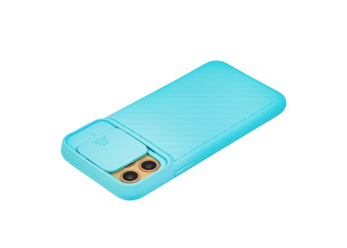 Чехол для iPhone 11 Pro Multi-Colored camera protect светло-бирюзовый
