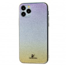 Чехол для iPhone 11 Pro Sw glass серебристо-золотистый