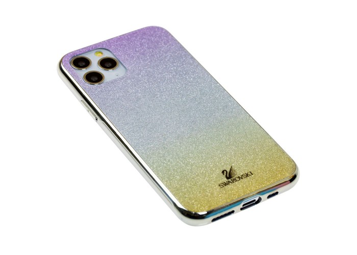 Чехол для iPhone 11 Pro Sw glass серебристо-золотистый