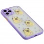 Чехол для iPhone 11 Pro Wave Cartoon birthday pug / light purple