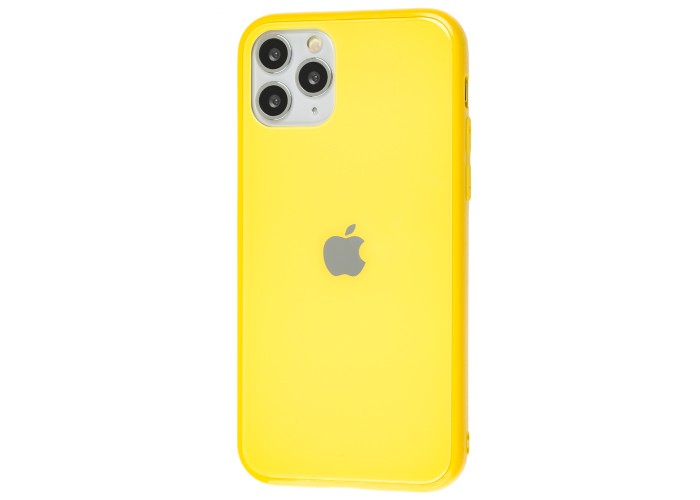 Чехол New glass для iPhone 11 Pro желтый