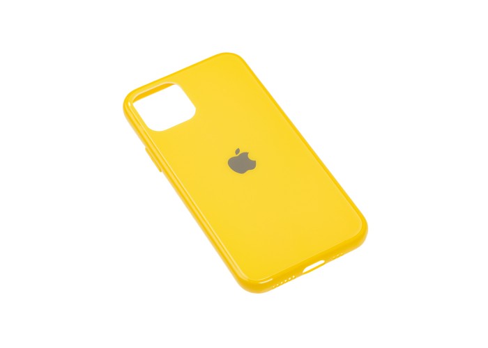 Чехол New glass для iPhone 11 Pro желтый