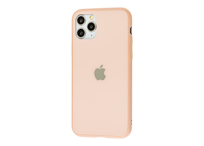 Чехол New glass для iPhone 11 Pro розовый песок