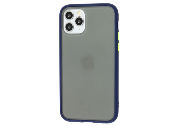 Чехол для iPhone 11 Pro LikGus Maxshield синий / салатовй