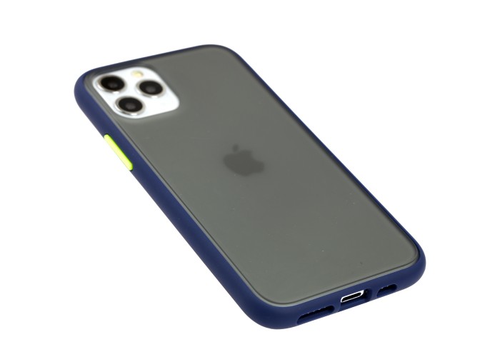 Чехол для iPhone 11 Pro LikGus Maxshield синий / салатовй