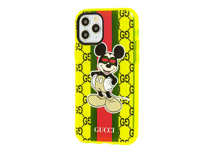 Чехол для iPhone 11 Pro Neon print Микки Маус