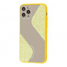 Чехол для iPhone 11 Pro Shine mirror желтый