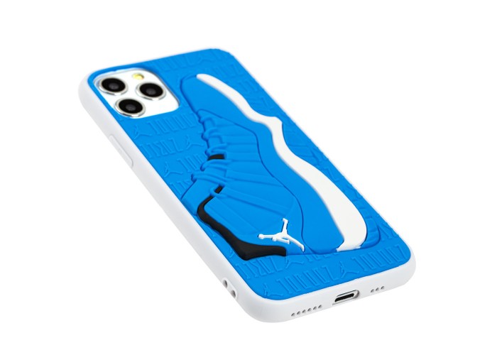 Чехол для iPhone 11 Pro Sneakers Brand jordan синий / белый