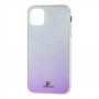 Чехол для iPhone 11 Pro Swaro glass серебристо-фиолетовый