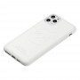 Чехол для iPhone 11 Pro Kaws leather белый