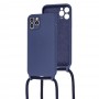 Чехол для iPhone 11 Pro Lanyard without logo midnight blue