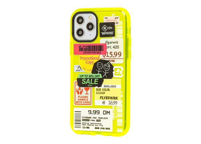 Чехол для iPhone 11 Pro Neon print reklama