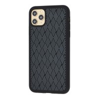 Чехол для iPhone 11 Pro Silicone Weaving черный