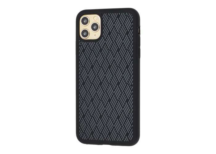 Чехол для iPhone 11 Pro Silicone Weaving черный