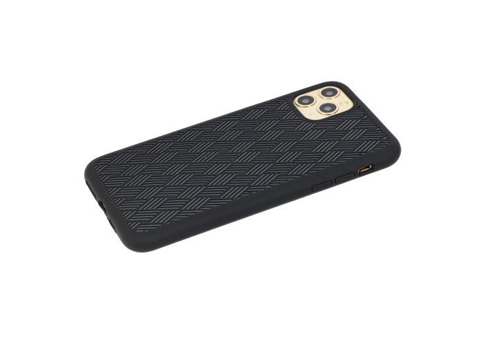 Чехол для iPhone 11 Pro Silicone Weaving черный