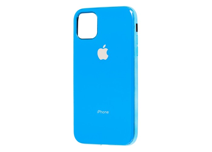 Чехол для iPhone 11 Pro Silicone case (TPU) голубой