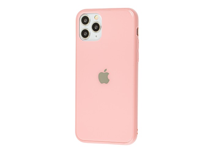 Чехол New glass для iPhone 11 Pro розовый