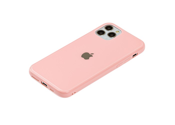 Чехол New glass для iPhone 11 Pro розовый