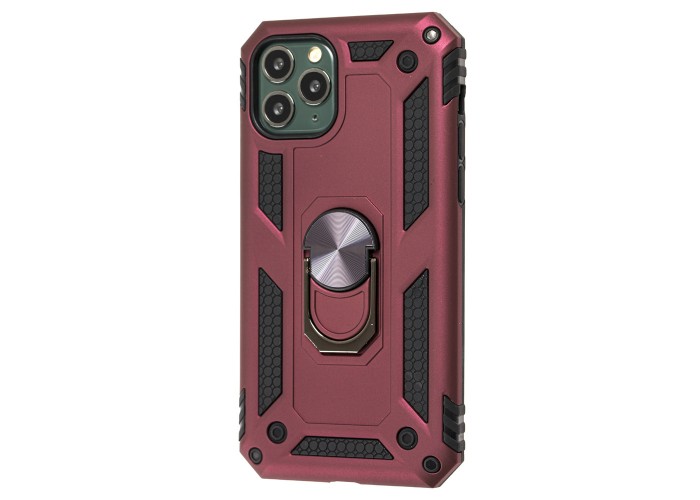 Чехол для iPhone 11 Pro Serge Ring ударопрочный бордовый