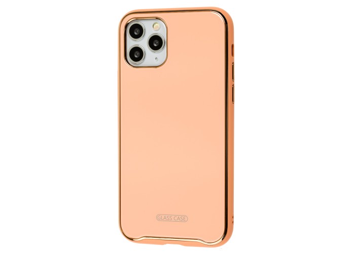 Чехол для iPhone 11 Pro Glass Premium персиковый