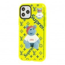 Чехол для iPhone 11 Pro Neon print bear supreme