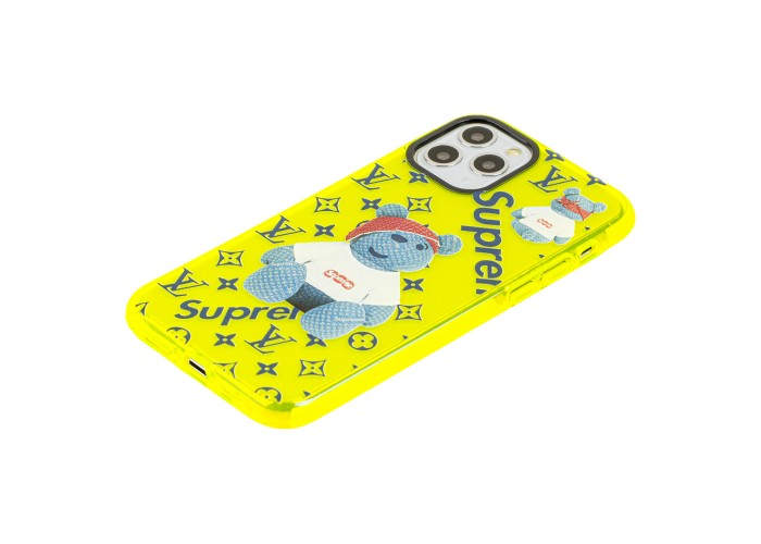 Чехол для iPhone 11 Pro Neon print bear supreme