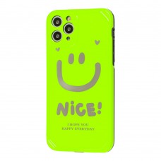 Чехол для iPhone 11 Pro Nice smile popsocket салатовый