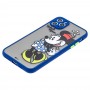 Чехол для iPhone 11 Pro Picture shadow matte minnie mouse / dark blue