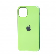 Чехол для iPhone 11 Pro Silicone case (TPU) салатовый