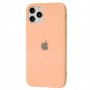 Чехол New glass для iPhone 11 Pro персиковый