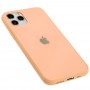 Чехол New glass для iPhone 11 Pro персиковый