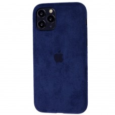 Чехол для iPhone 11 Pro Alcantara 360 темно-синий