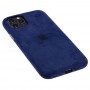 Чехол для iPhone 11 Pro Alcantara 360 темно-синий