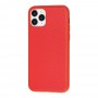 Чехол для iPhone 11 Pro Fiber Logo красный