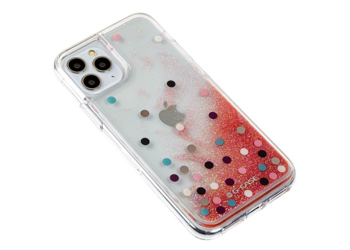 Чехол для iPhone 11 Pro Gcase star whispen dot блестки вода розовый