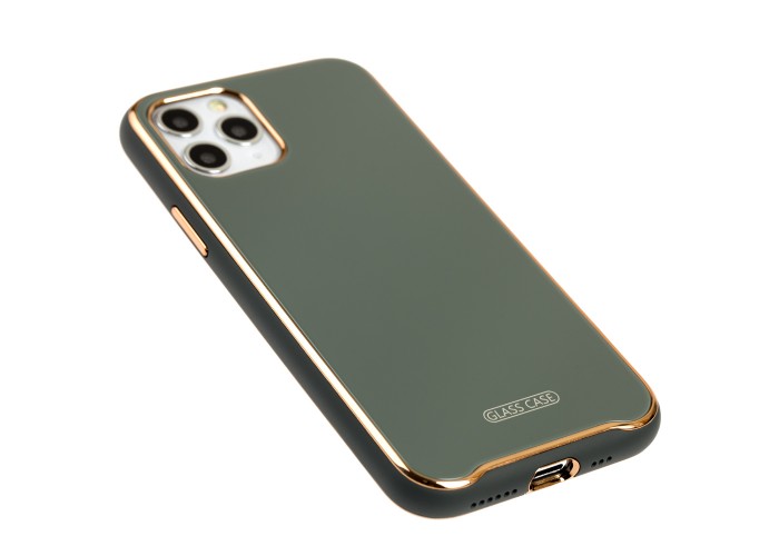 Чехол для iPhone 11 Pro Glass Premium темно-серый