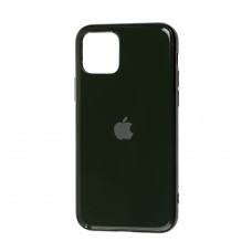 Чехол для iPhone 11 Pro Silicone case (TPU) темно-зеленый