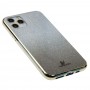 Чехол для iPhone 11 Pro Sw glass серебристо-черный