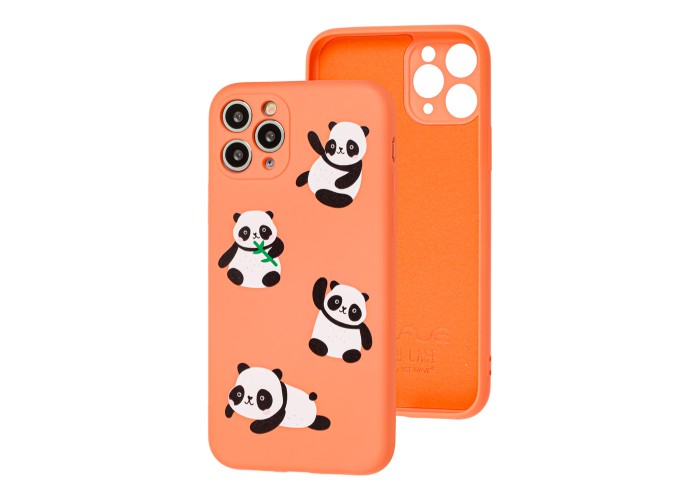 Чехол для iPhone 11 Pro Wave Fancy panda / peach