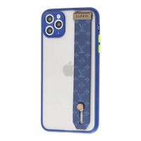 Чехол для iPhone 11 Pro WristBand LV синий