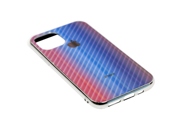 Чехол для iPhone 11 Pro Carbon Gradient Hologram синий