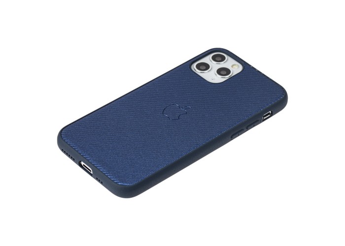 Чехол для iPhone 11 Pro Fiber Logo синий