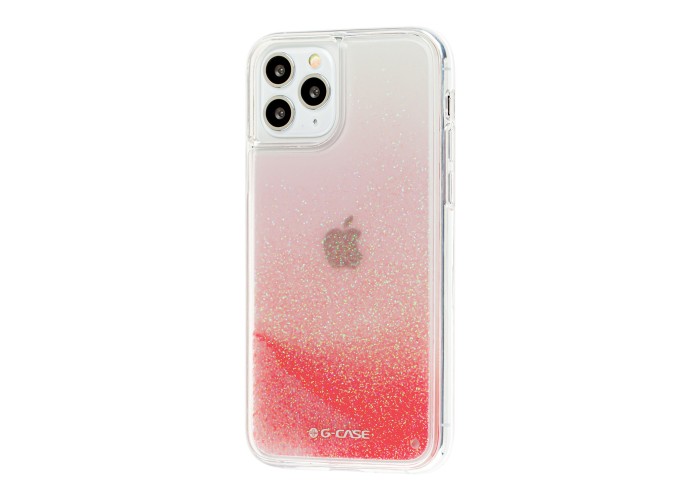 Чехол для iPhone 11 Pro Gcase star whispen mate блестки вода розовый