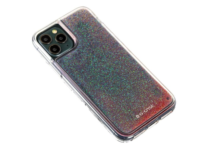 Чехол для iPhone 11 Pro Gcase star whispen mate блестки вода розовый