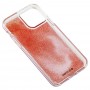 Чехол для iPhone 11 Pro Gcase star whispen mate блестки вода розовый