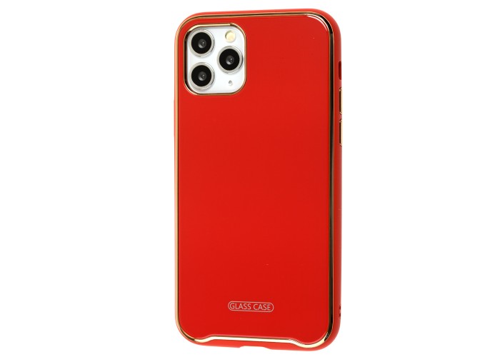 Чехол для iPhone 11 Pro Glass Premium красный